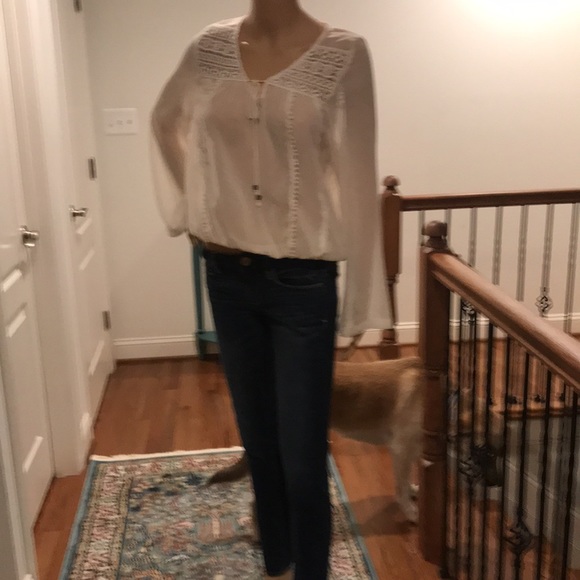 Sheer long sleeve blouse - Picture 6 of 9